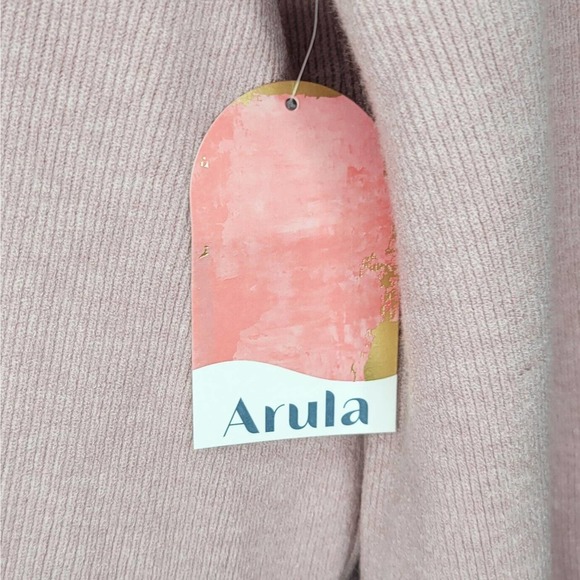 Arula Sweater Size XL Pink Peony V-Neck Long Sleeve Pullover - Picture 6 of 6